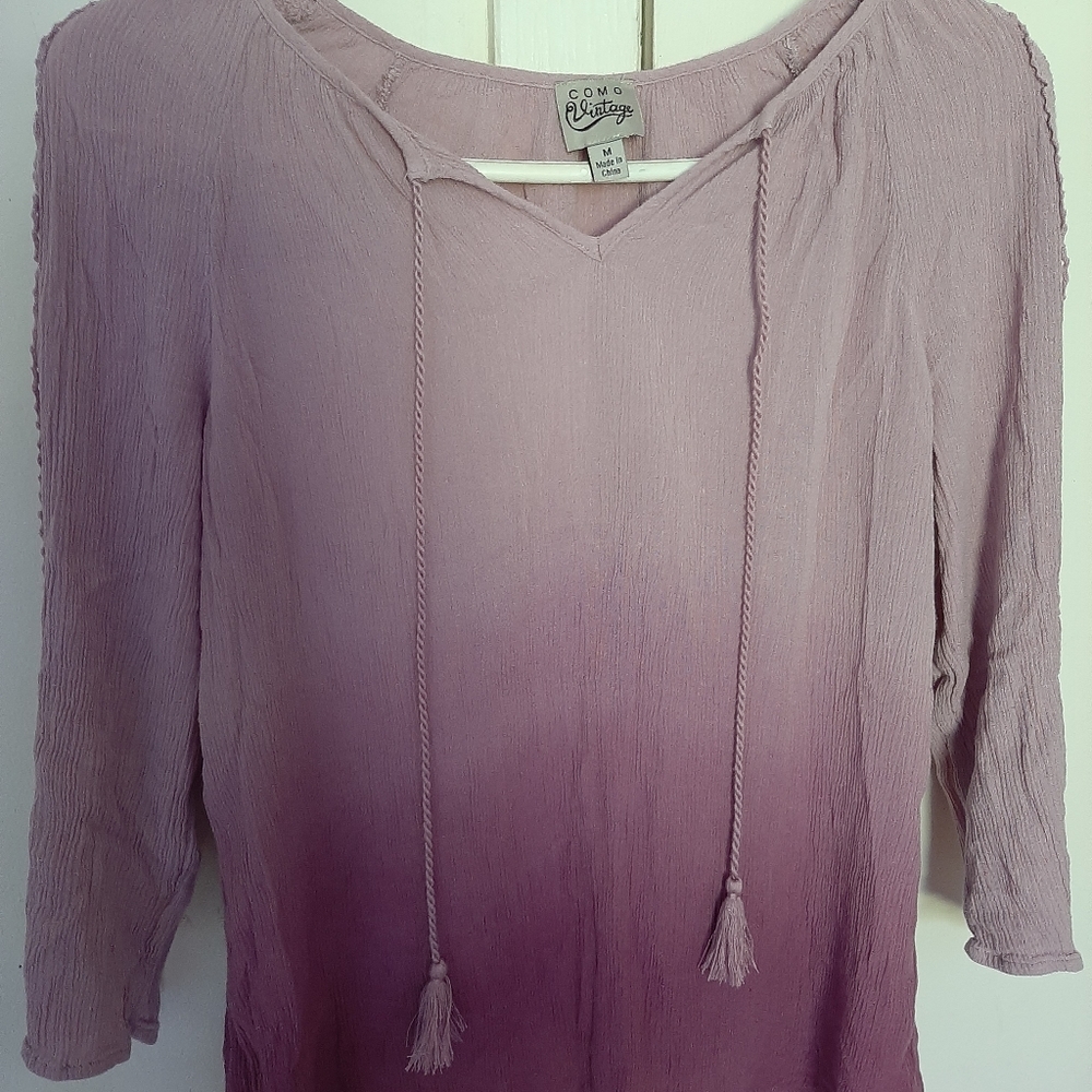 Women's purple ombre shirt size medium